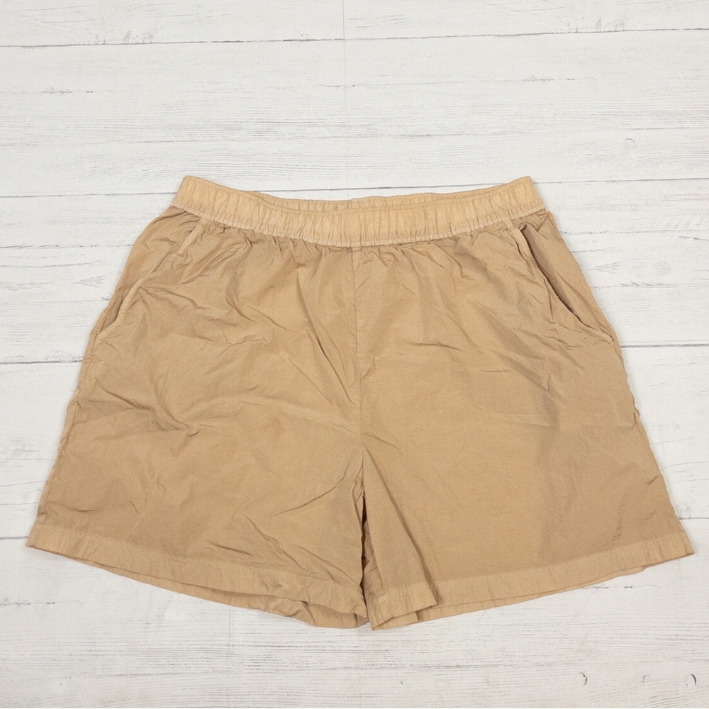 TNA Tan Elastic Shorts
